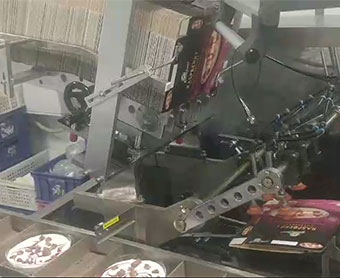 Automatic Frozen Food Cartoning Machine With Hot Melt Glue Machine DXH-190
